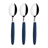 JUEGO DE CUCHARAS DE MESA 3 PIEZAS IPANEMA AZUL 19cm TRAMONTINA