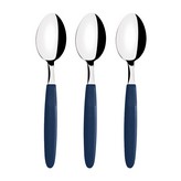 JUEGO DE CUCHARAS PARA TÉ 3 PIEZAS IPANEMA AZUL 13,9cm TRAMONTINA