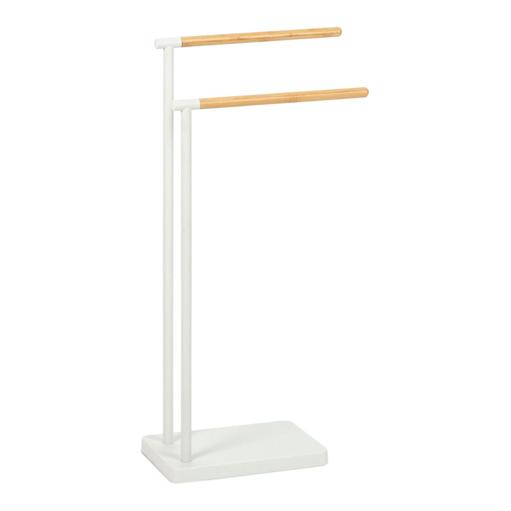 TOALLERO PIE BLANCO DE METAL 30x20x78cm BA72128 ANDREA HOUSE - Ítem