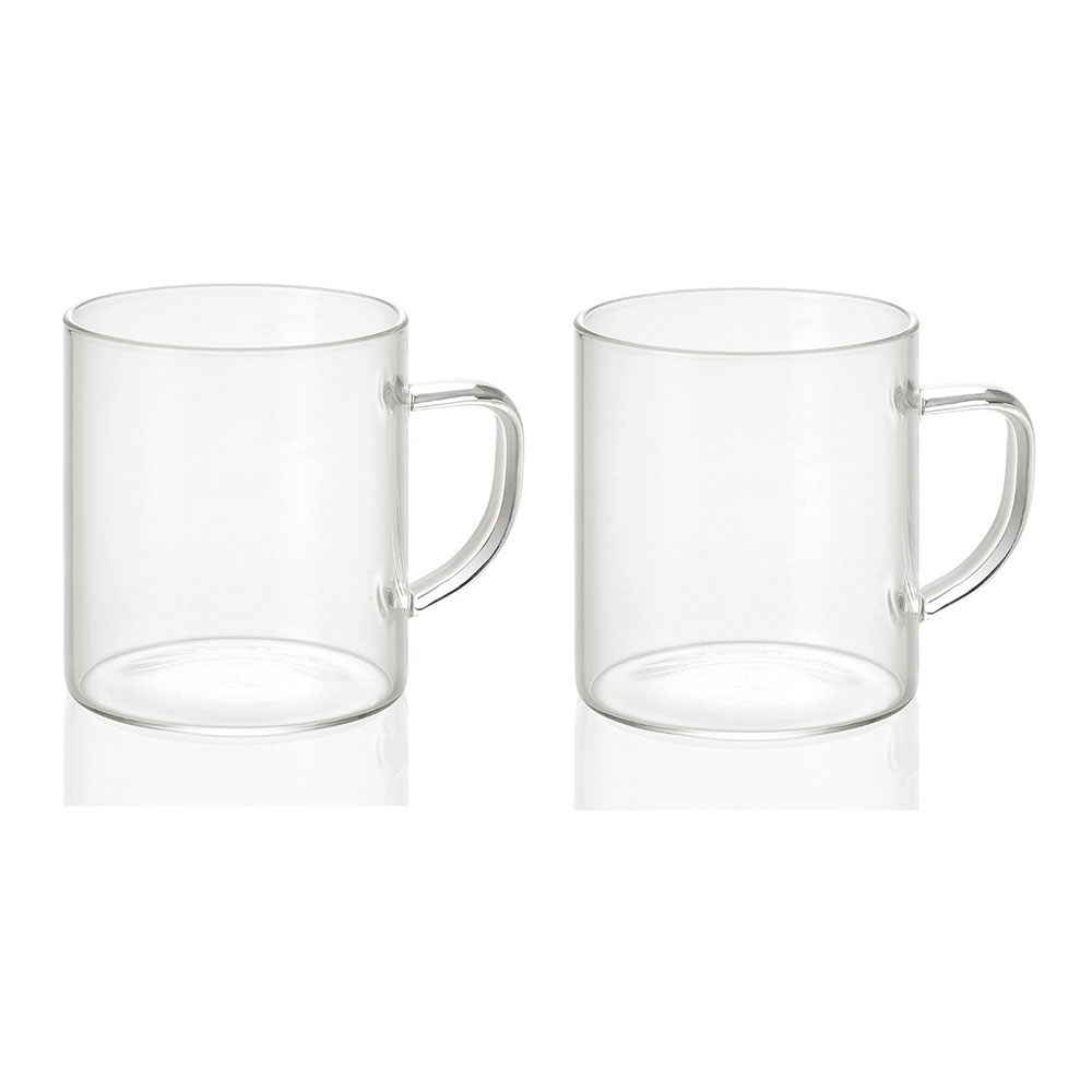 SET 2 TAZAS DE VIDRIO 300ml Ø7,5x8,5cm MS19209 ANDREA HOUSE