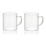 SET 2 TAZAS DE VIDRIO 300ml Ø7,5x8,5cm MS19209 ANDREA HOUSE