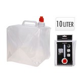DEPOSITO DE AGUA DE PLASTICO PLEGABLE PARA CAMPING 10 L. 19x20x25cm REDCLIFFS