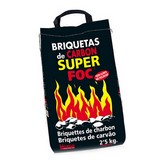 BRIQUETAS DE CARBON VEGETAL 2,5kg 08006 SUPER FOC