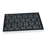 FELPUDO GOMA/MOQUETA HOJAS GRIS 75x45x0,5cm HIDALGO