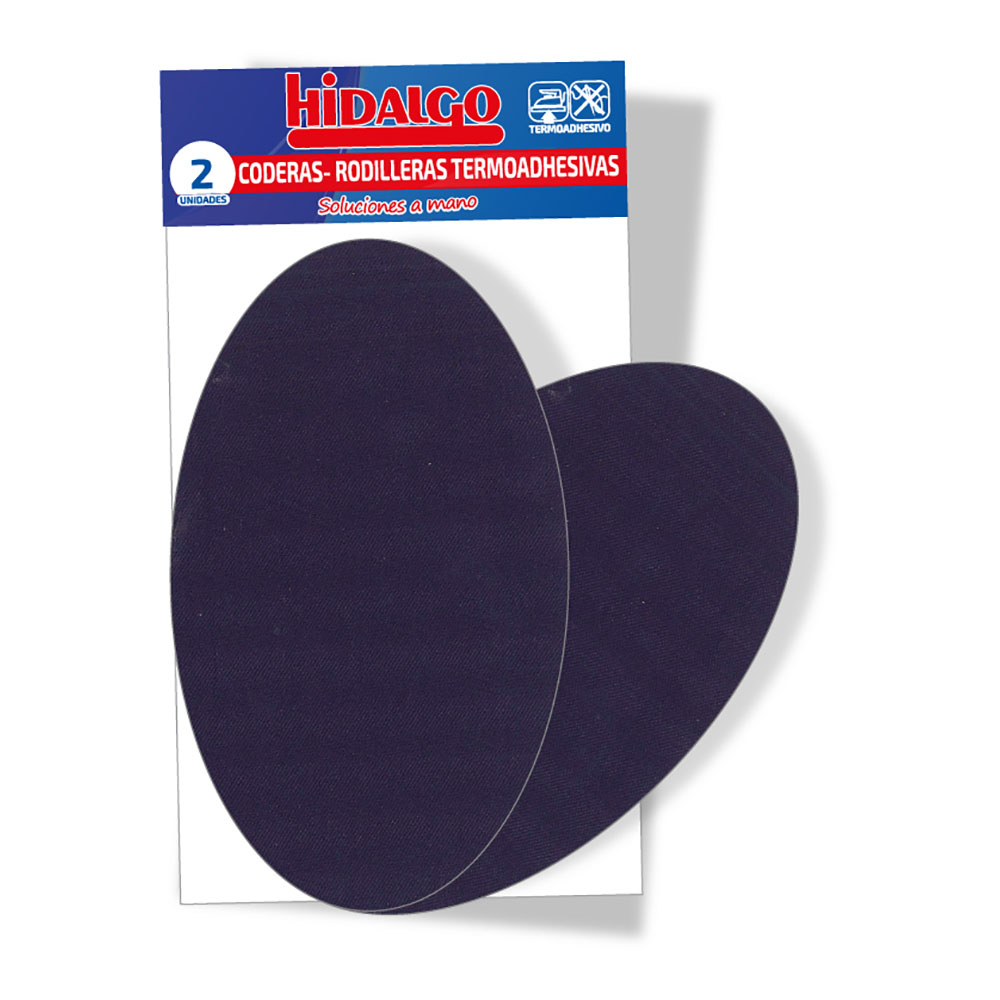 BOLSA CON 2 CODERAS-RODILLERAS TERMOADHESIVAS AZUL MARINO CLARO HIDALGO - Ítem