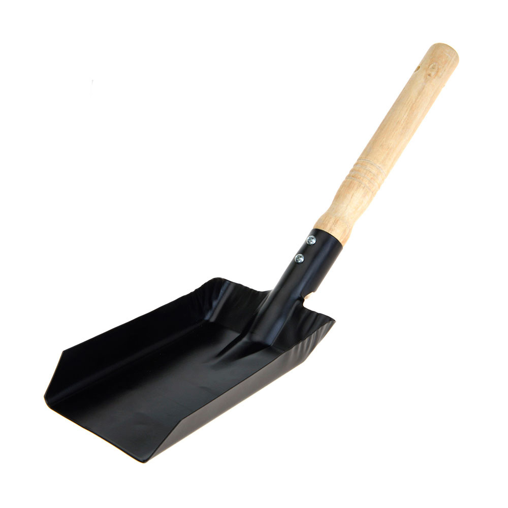 PALA METÁLICA PARA CARBÓN DE BARBACOA COLOR NEGRO 9,5x37,5cm BBQ - Ítem