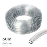 MANGUERA DE CRISTAL TRANSPARENTE Ø INTERIOR 10mm Ø EXTERIOR 14mm ROLLO 50m