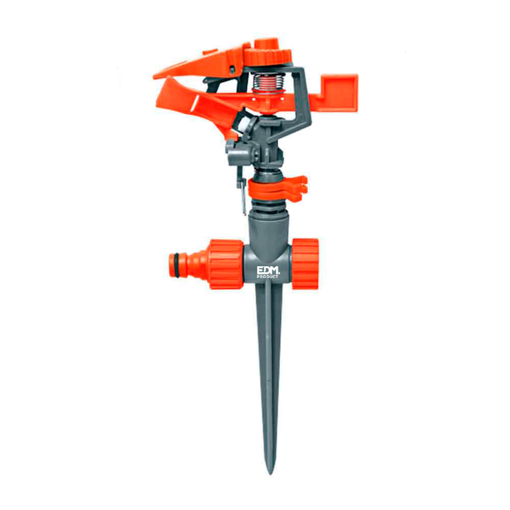 ASPERSOR SECTORIAL CON ESTACA 20-360° MAX. 400m² AJUSTABLE 20-360° (BLISTER) EDM - Ítem
