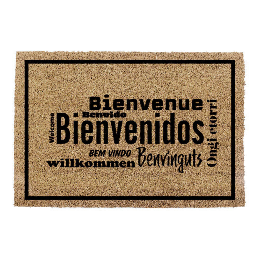 FELPUDO 60x40cm MODELO BIENVENIDOS IDIOMAS EDM - Ítem
