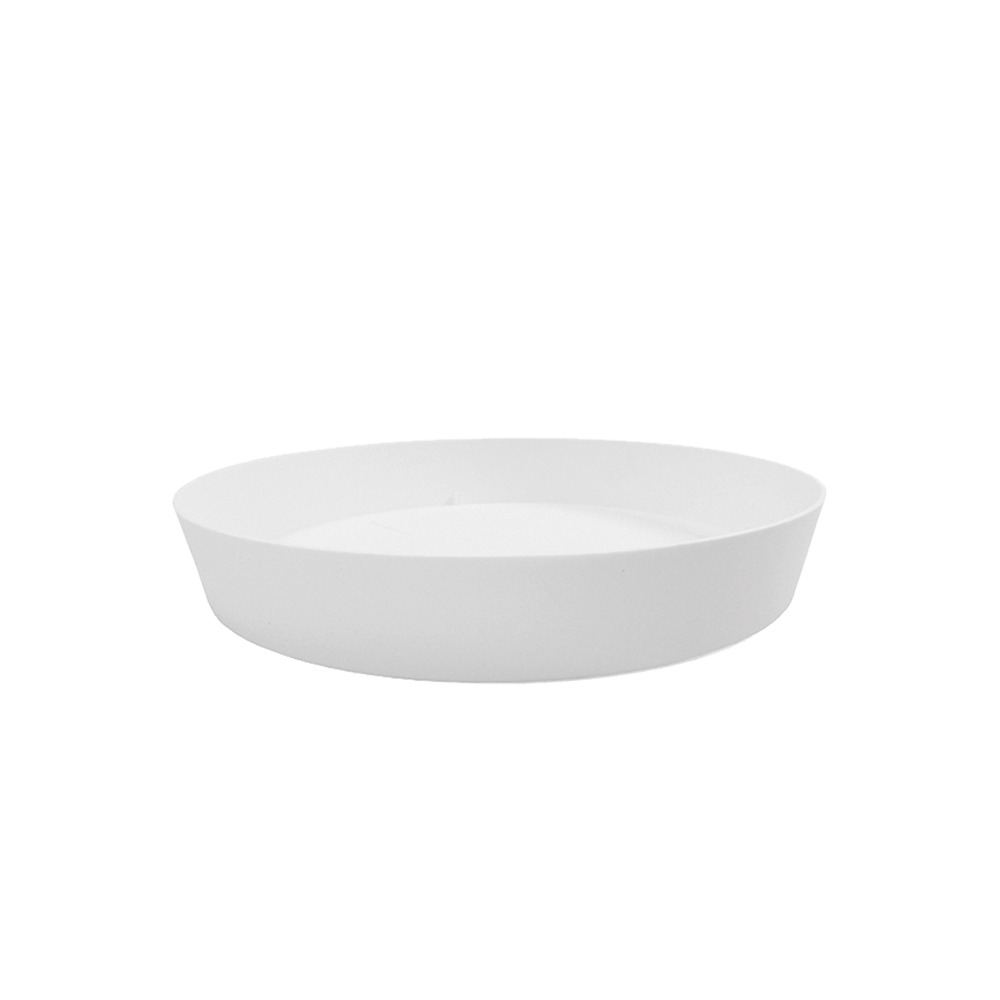 PLATO DE INYECCION PARA MACETA COLOR BLANCO Ø17cm