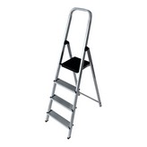 ESCALERA DOMESTICA DE ALUMINIO 4 PELDAÑOS EDM