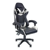 SILLA GAMING ERGONÓMICA BLANCA Y NEGRA EDM