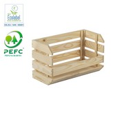 CAJA APILABLE EVOLUTION 60x28,5x35,3cm PINO SIN BARNIZ 100% PEFC CERT ASTIGARRAGA