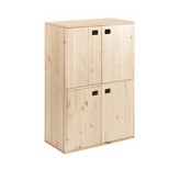 MUEBLE DINAMIC 4 PUERTAS PINO MACIZO 105,4x70,8x33cm ASTIGARRAGA