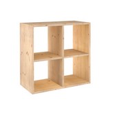 ESTANTERIA MODULAR CON 2X2 CUBOS DINAMIC PINO MACIZO 70,8x70,8x33cm ASTIGARRAGA