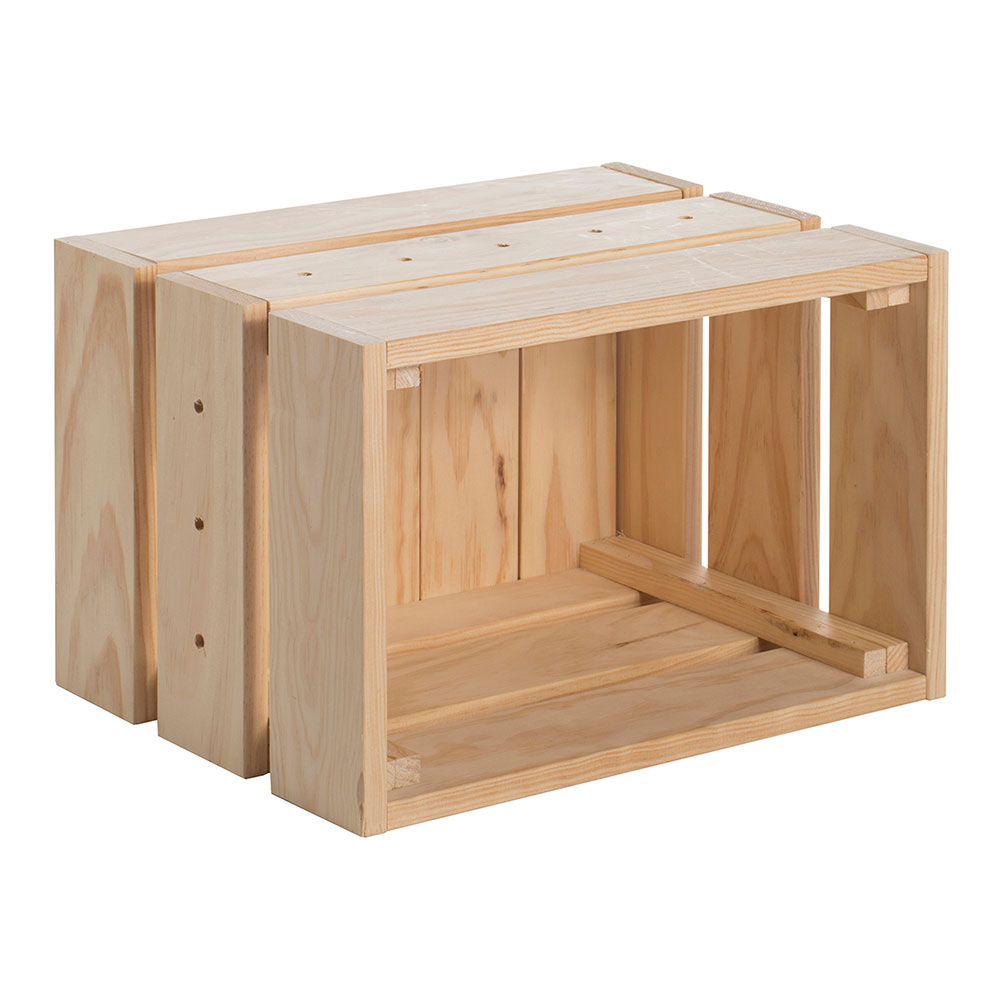 CAJA DE PINO MACIZO HOME BOX SIN BARNIZ 38,4x25,6x28cm ASTIGARRAGA