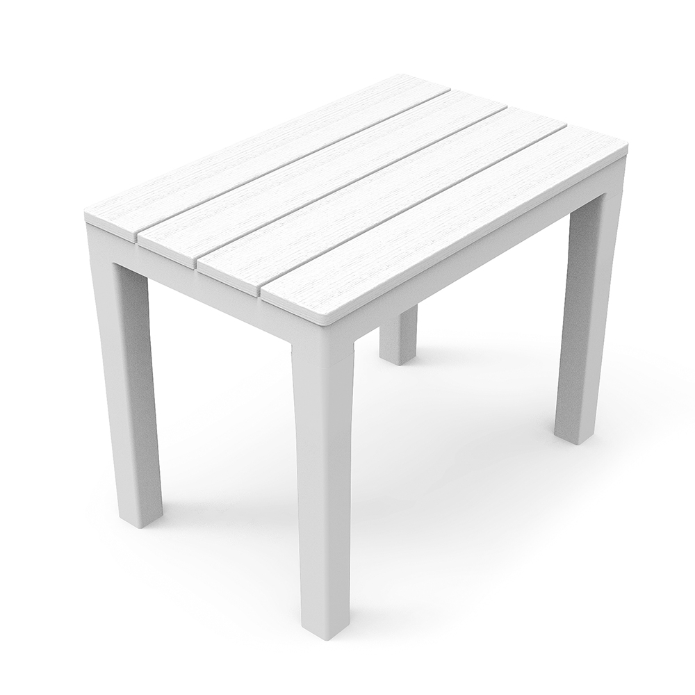 BANQUETA PARA EXTERIOR. COLOR: BLANCO 38,5x60x45cm IPAE PROGARDEN