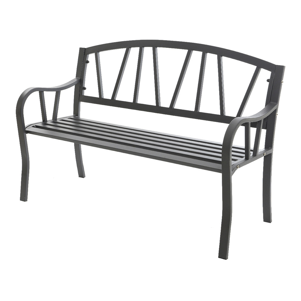 BANCO DE HIERRO COLOR: ANTRACITA 123x53x86cm PARA EXTERIOR - Ítem