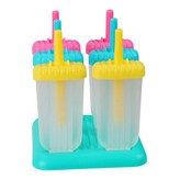 SET DE 6 MOLDES PARA HELADOS DE HIELO COLORES SURTIDOS