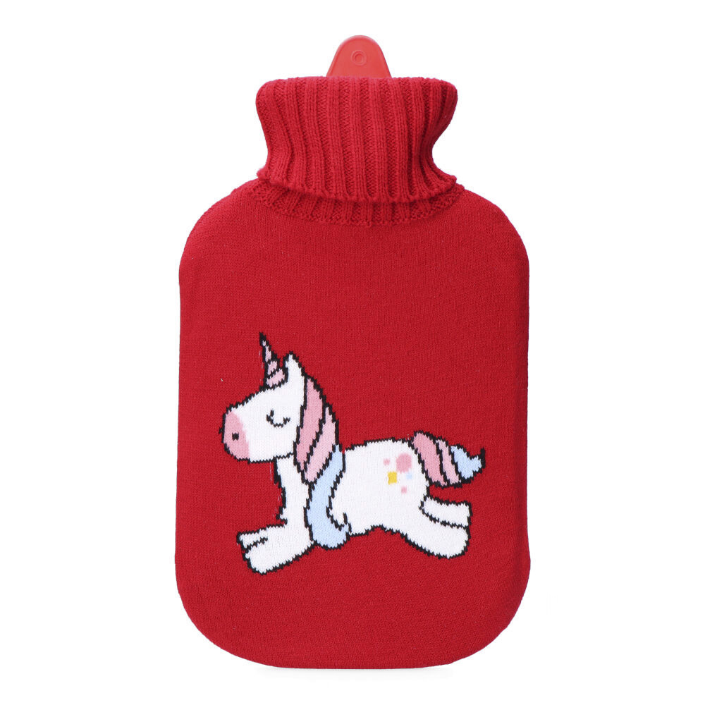 BOLSA DE AGUA CALIENTE. MODELO ROJA UNICORNIO 2 L EDM