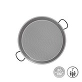 PAELLERA DE ACERO PULIDO PARA INDUCCION Y VITROCERAMICA Ø36cm (7 PERSONAS). VAELLO