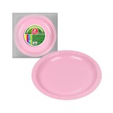 PACK CON 10 unid. PLATOS DE CARTÓN ROSA BABY Ø20cm BEST PRODUCTS GREEN