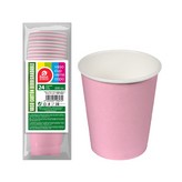 PACK 24 unid. VASOS DE CARTÓN ROSAS BABY 200cc BEST PRODUCTS GREEN