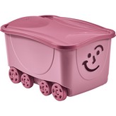 FANCY SMILE BOX CON TAPA Y RUEDAS 47,5L COLORES SURTIDOS MONDEX