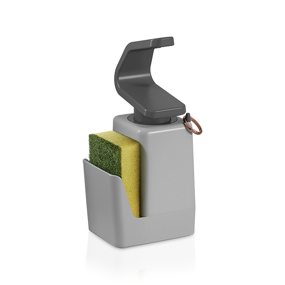 DISPENSADOR DE JABÓN CON ESTROPAJERO 'SOAP-TEX' 11x8x22cm METALTEX - Ítem