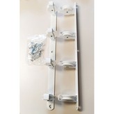 TENDEDERO DE PARED BASIC C/4 POLEAS BLANCO 47x5x5cm