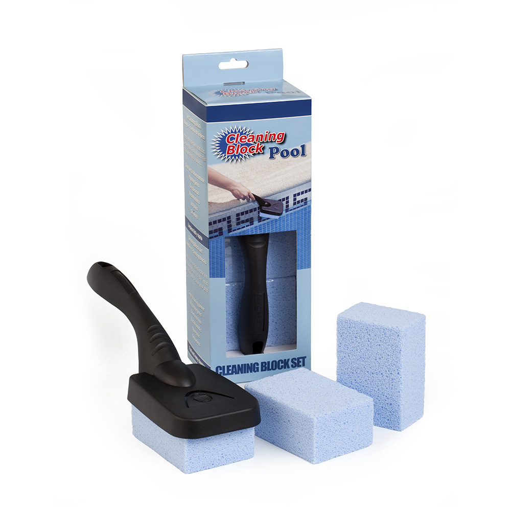 SET 3 CLEANING BLOCK PISCINA CON MANGO Y SOLAPA INDIVIDUAL