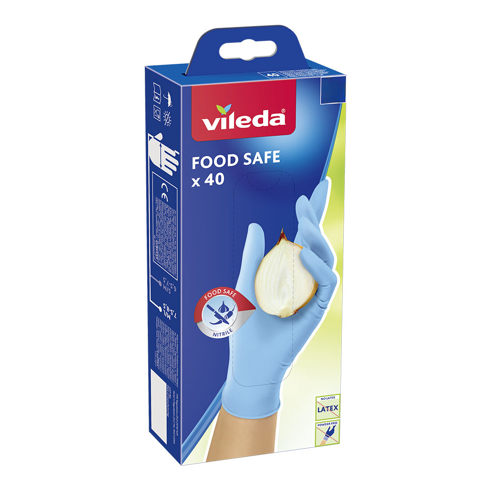 GUANTES FOOD SAFE 40 unid. M/L 171015 VILEDA