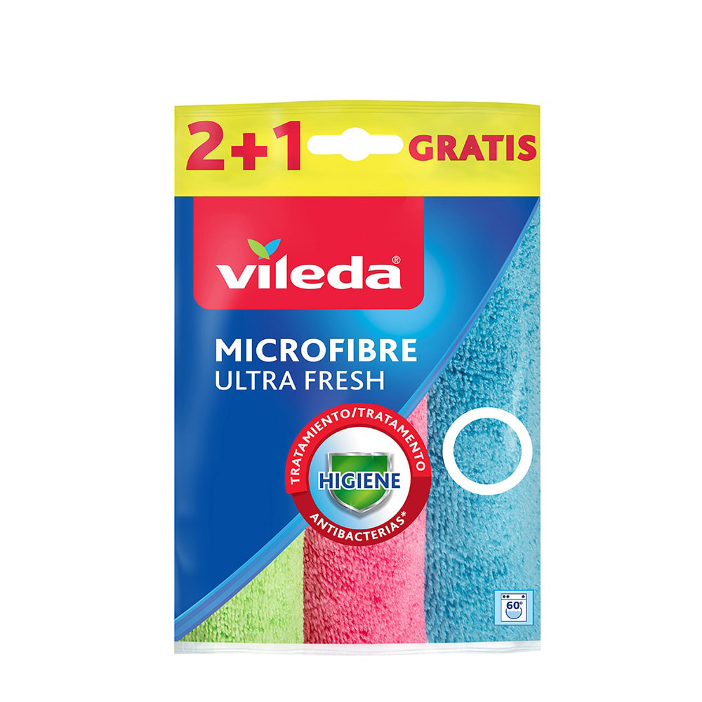 BAYETA MICROFIBRAS ULTRAFRESH 2+1 167602 VILEDA