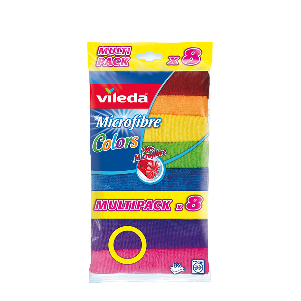 BAYETA MICROFIBRA COLORS 8 166690 VILEDA