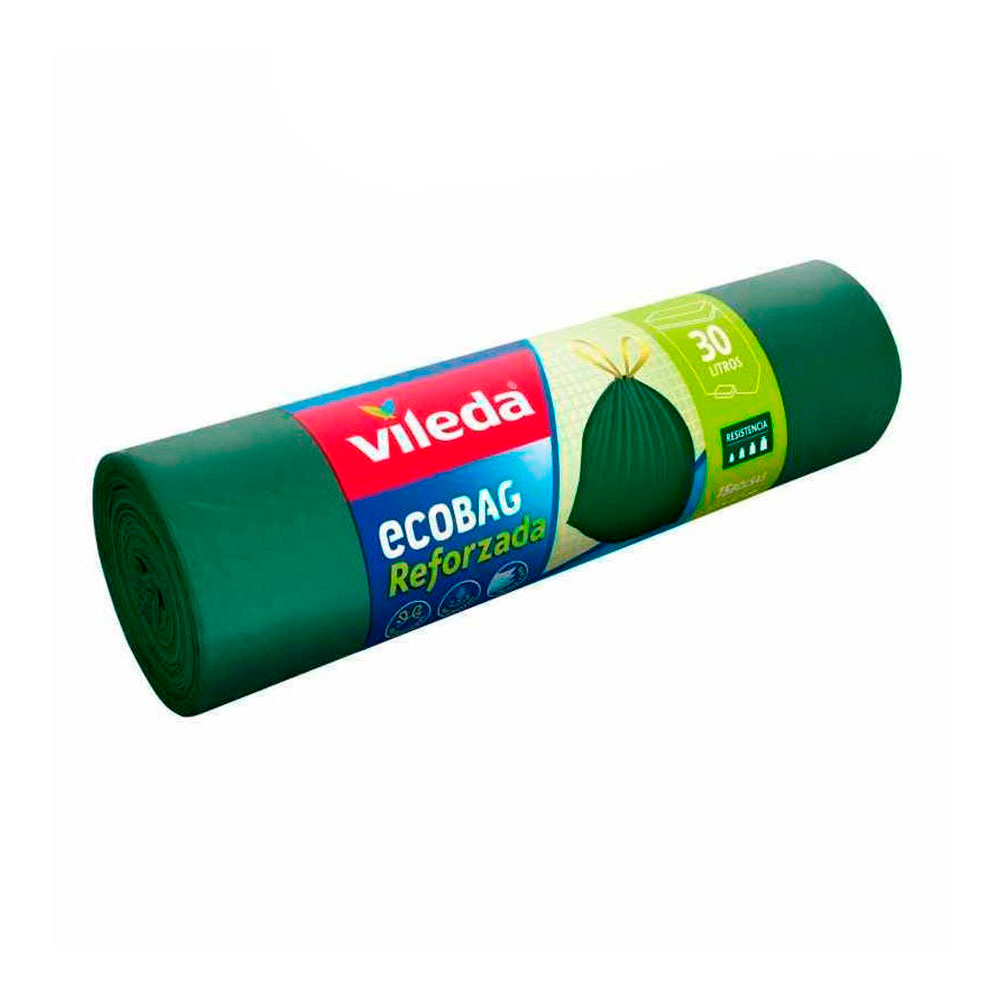BOLSA DE BASURA ECOBAG 30L REFORZADA (15 BOLSAS) 169303 VILEDA - Ítem