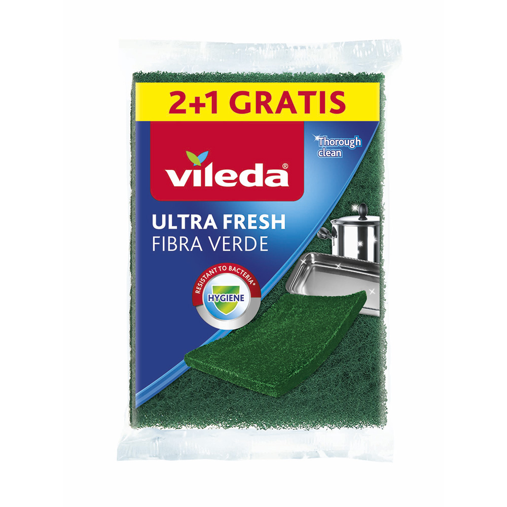FIBRA VERDE ULTRA FRESH 2+1 166240 VILEDA - Ítem