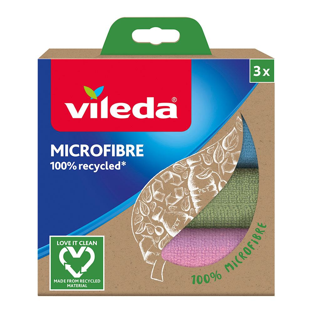 BAYETA MICROFIBRA 100% RECICLADA 3 unid. 168310 VILEDA - Ítem