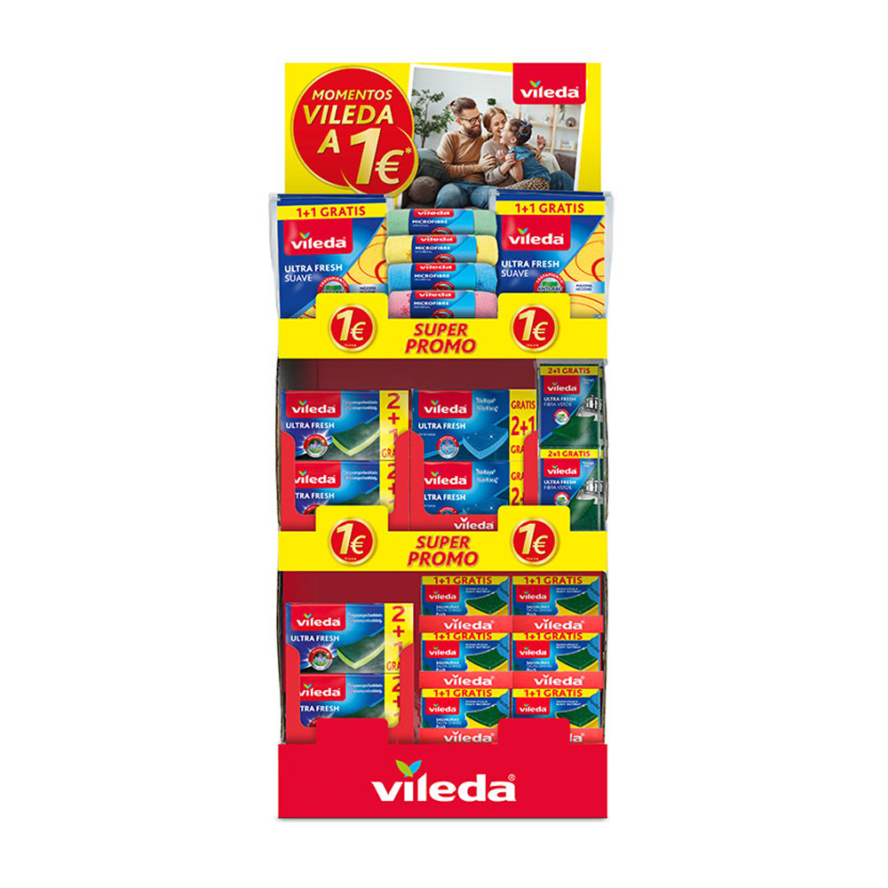 EXPOSITOR MOMENTOS VILEDA A 1€