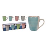 SET DE 4 TAZAS DE COLORES DIFERENTES. COLORES / MODELOS SURTIDOS