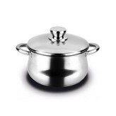 OLLA INOXIDABLE SILVERINOX 6,8L + TAPA ACERO INOXIDABLE 18/10 FAGOR Ø24x15cm