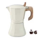 CAFETERA DE ALUMINIO DE 6 TAZAS MOD: 