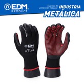 GUANTE INDUSTRIA METALÚRGICA NYLON/LYCRA RECUBIERTO DE NITRILO TALLA 7 EDM