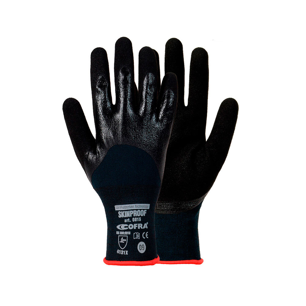 GUANTE NITRILO SKINPROOF TALLA 9 L COFRA