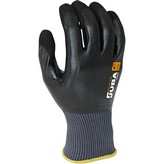 GUANTE DE TRABAJO NYLON/NITRILO NEGRO TALLA 6 JUBA