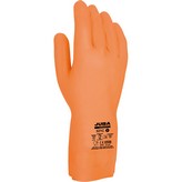 GUANTE DE TRABAJO LÁTEX/NEOPRENO NARANJA TALLA 6 JUBA