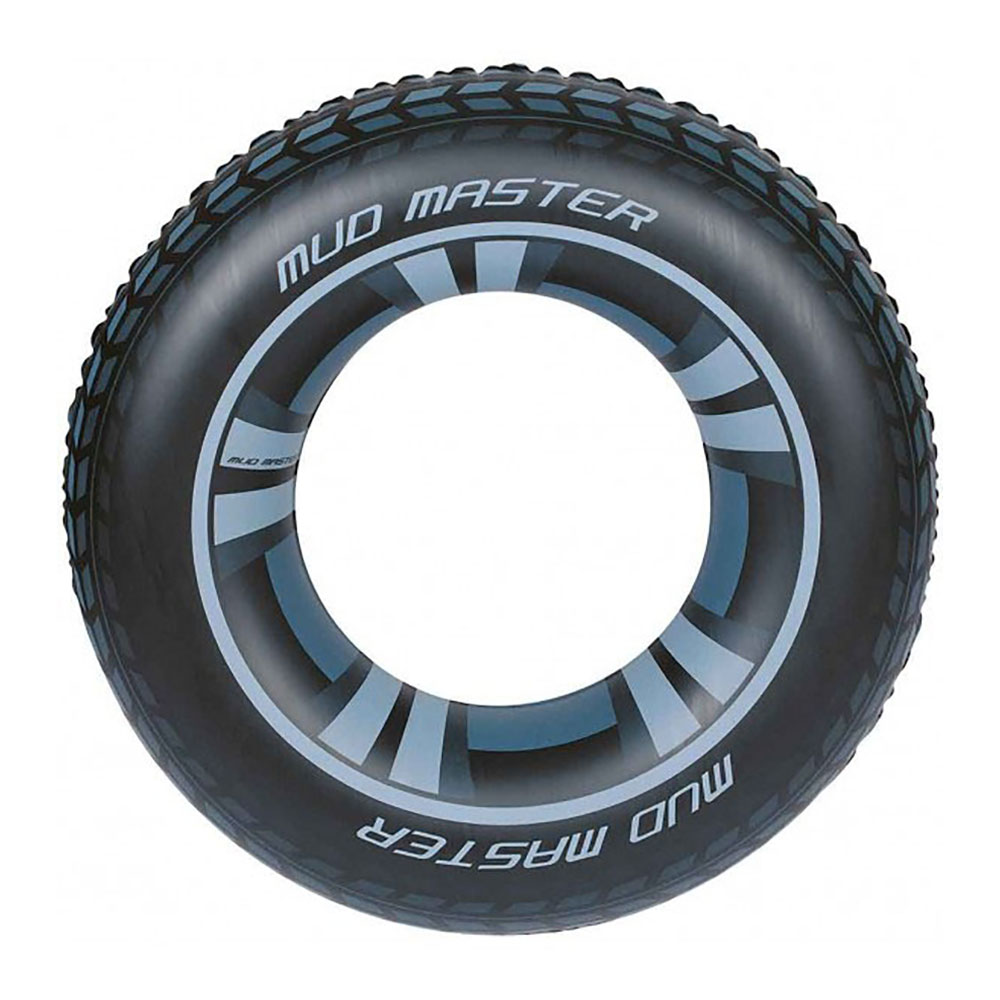 FLOTADOR HINCHABLE. MODELO RUEDA. COLOR NEGRO Ø91cm - Ítem