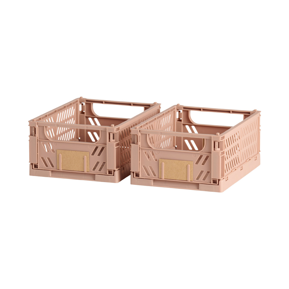 CAJA ALMACENAJE PLEGABLE 25x16.5x10cm SET 2 PIEZAS - Ítem