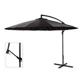 PARASOL EXCÉNTRICO ALTURA MAXIMA 3m Ø300cm COLOR: GRIS OSCURO