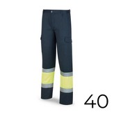 PANTALON POLIESTER/ALGODÓN BICOLOR ALTA VISIBILIDAD AZUL/AMARILLO TALLA 40 388PFXYFA/40 MARCA