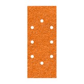 PACK 5 HOJAS DE LIJA DE CORINDÓN GRANO 120 PERFORADAS OVAL 93x230mm 1973000 WOLFCRAFT